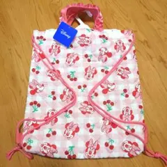 ナップザック　ミニー　ピンク　フリル　体操服入れ　着替え　女の子　小学校　保育