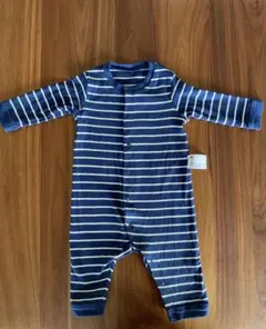 ユニクロ　ネイビーボーダー　ロンパース 70cm