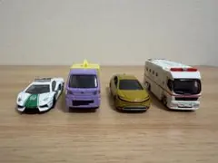 トミカ 4台セット ランボルギーニ プリウス 消防車のサムネイル