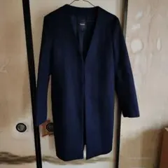 Theory ネイビー ロングコート S
