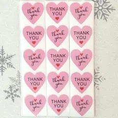 ピンクハート サンキューシール 　　　250枚(1シート5枚×50シート)