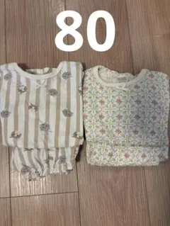 パジャマ　半袖　セット　80 バースディ　まとめ売り　女の子　保育園着
