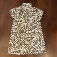 NOUQUE ゼブラ柄 チュニック 半袖
