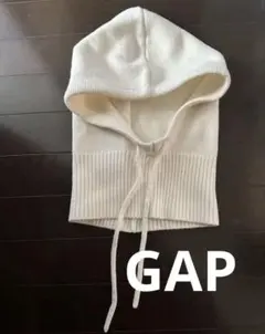 未使用　GAP フード付きネックウォーマー ホワイト　フードウォーマー