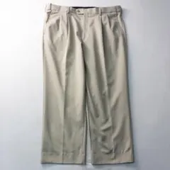ビンテージ古着00s 2タック とろみ ドレープ 光沢 ドレス ワイドスラックスのサムネイル
