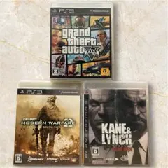 PS3 PlayStation3 ソフト 3本セット GTA5ほか