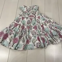 【新品】babyGap 木の柄フリルワンピース 80サイズ ノースリーブ