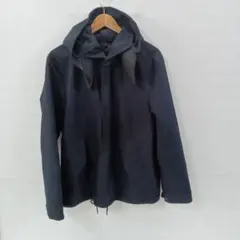 3.16◎S498◎タケオキクチ◎ステンカラーコート◎ネイビー◎M