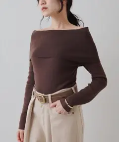 DAISY LIN 38 オフショルダーニット カシミアシルク FOXEY - メルカリ