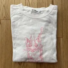 MILKFED. 猫プリント 半袖Tシャツ ホワイト Mのサムネイル