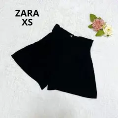 ザラ ショートパンツ フレア ブラック XS シンプル カジュアル ズボン SS