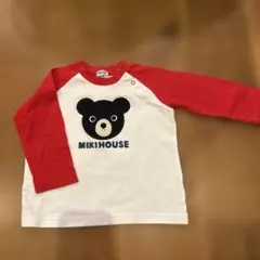 MIKIHOUSE クマ Tシャツ 赤白70〜80