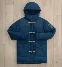 Ｌノースフェイスネイビー紺ダッフルグースダウンジャケットパーカー