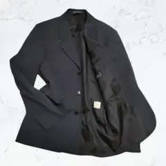 美品　アニエスベー　スーツジャケット　ストライプ　ライトブラック　L相当