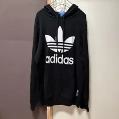 adidas ブラック ニットパーカー M