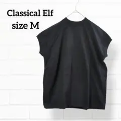 クラシカルエルフ モックネック フレンチスリーブカットソー スウェット HT65