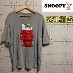 【アメリカ古着】SNOOPY スヌーピー Tシャツ 2XL相当 グレーのサムネイル