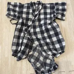 ベビー甚平 チェック柄 サイズ80