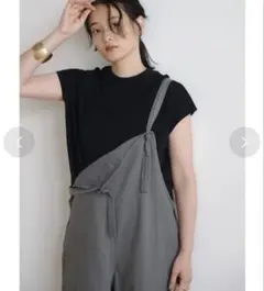 新品タグ付きアメリカンホリック フレンチスリーブモックネックカットプルオーバー