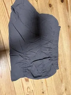 ダークグレー ギャザー入りミニスカート