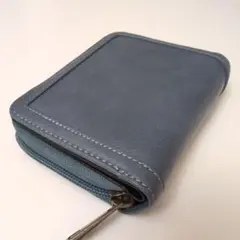 コンパクト 財布 くすみブルー おしゃれ レディース
