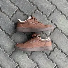 【超美品】Reebok クラブC ブラウン スニーカー