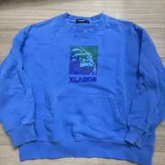 子供用　男の子　 XLARGE キッズ トレーナー 120 青のサムネイル