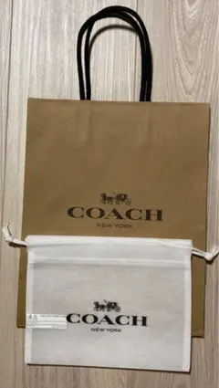 coach ショッパー　巾着袋