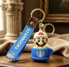 STARBUCKS マリオ カップモチーフ キーホルダー