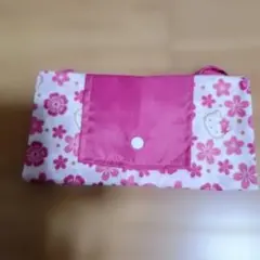 桜デザインのピンクトートバッグ