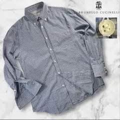定価10万超 新品同様 Brunello Cucinelli B.D.シャツ M