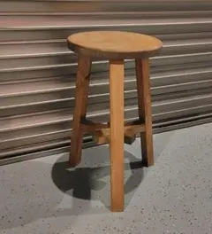 木製 丸イス スツール ハンドメイド　座面高50cm