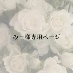 みー様専用ページ