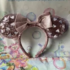 東京ディズニーリゾート　ミニー　スパンコール　カチューシャ　ピンク