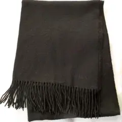 ●FURLA フルラ カシミヤ100% 大判ストール マフラー ブラック