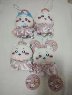 ちいかわてんし♡あくま天使な大きめマスコット ハチワレ1匹 ちいかわ3匹