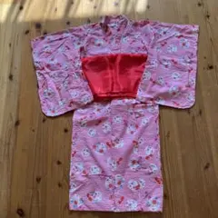 子供用浴衣　110㌢　ピンク　金魚