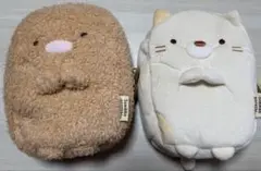 すみっコぐらし キャラクターポーチ とんかつさんとねこさん2個セット