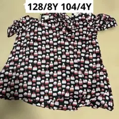 kate spadeケイトスペードリップスティック柄 ワンピース3y100cm