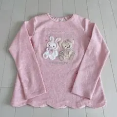 未着♡ mezzo piano ♡くまちゃんうさちゃん長袖カットソー