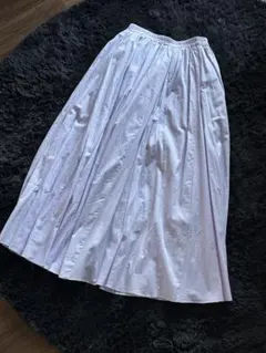 CLOCHE ロングフレアスカート ライトパープル