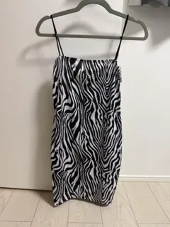 SHEIN ゼブラ柄 キャミワンピース Lサイズ