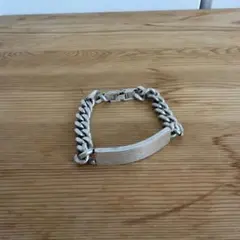 IDブレスレット シルバーカラー チェーン