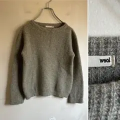 ★ 美品 evam eva ウールアゼスタンド プルオーバー エヴァムエヴァのサムネイル