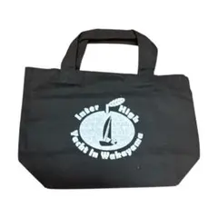 キャンバストート　バッグ 黒　パンダ