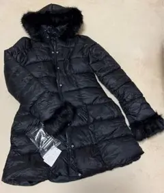 GRL ベルト付きファーAラインダウンコート[kd79]