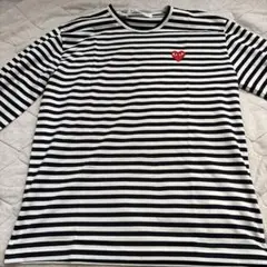 美品 XL COMME des GARÇONS PLAY ボーダー長袖 ロンT