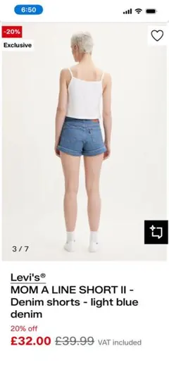 Levi’s デニムショートパンツ