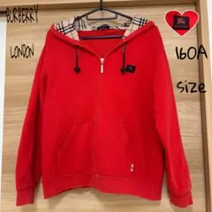 BURBERRY ノバチェック柄 フード付き ジップパーカー size 38 - メルカリ