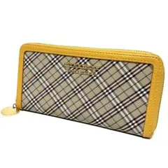 BURBERRY BLUE LABEL バーバリー 長財布 ノバチェック 黄色のサムネイル